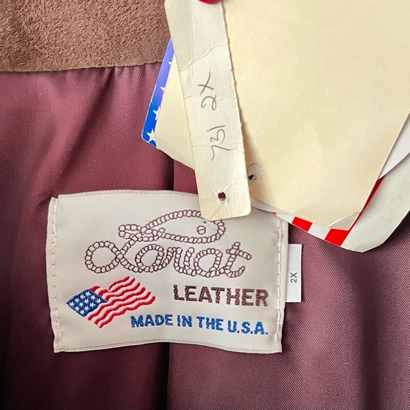 NWT VTG LARIAT Suede Leather Jacket Fringed and beaded Western 2XL RARE! Indian - Picture 5 of 11